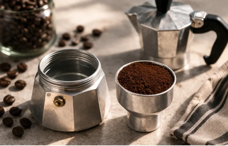 cuanto cafe poner en una cafetera italiana